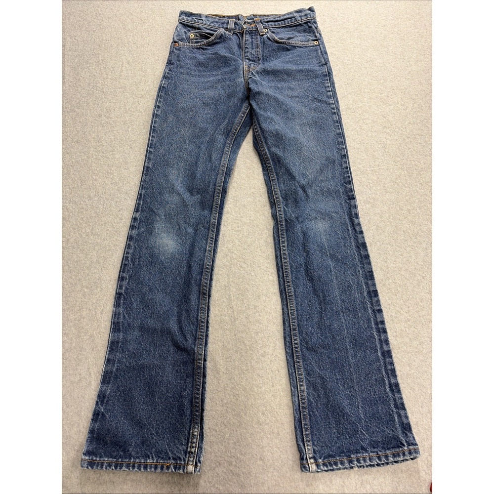 VTG 90s Levi's Orange Tab 517 Denim Blue Jeans 28x32 (28x31) Made In USA Bootcut